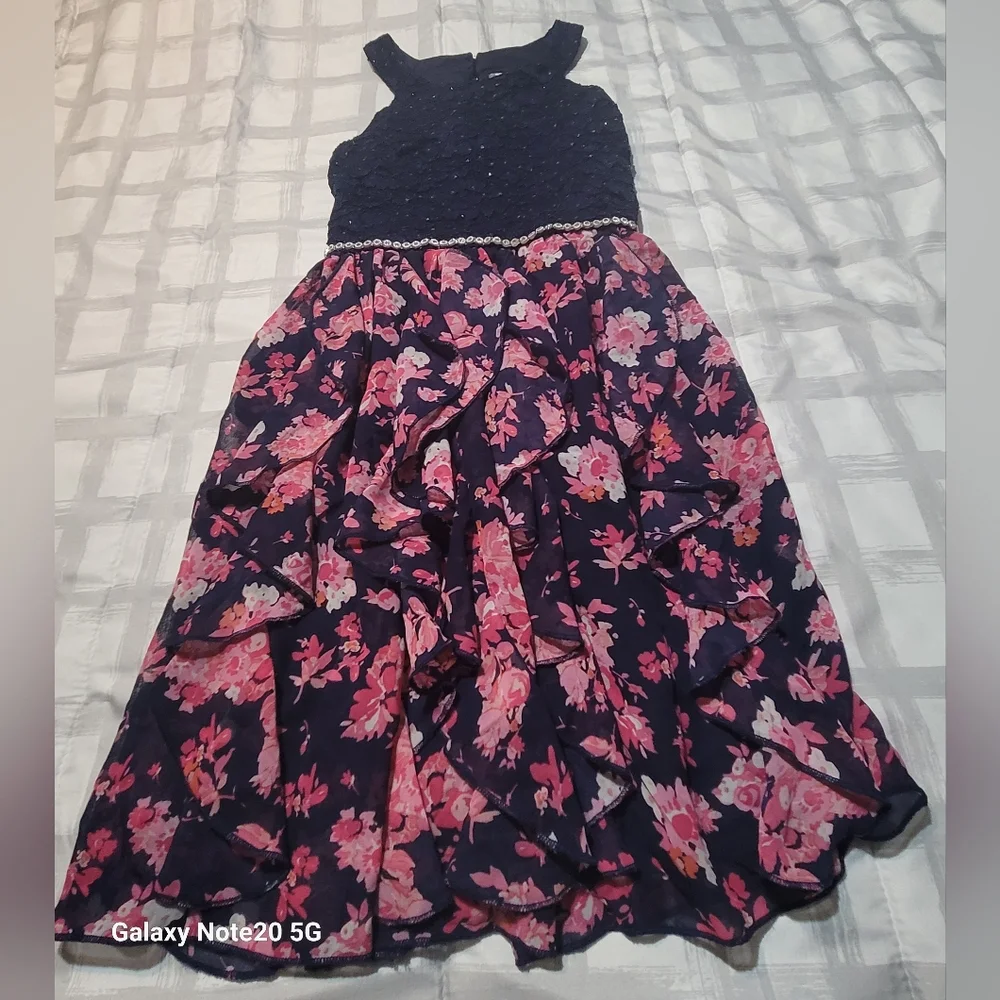 Beautiful Speechless Fancy Dress~Ruffles~Rhinestone~Elegant~Size 12